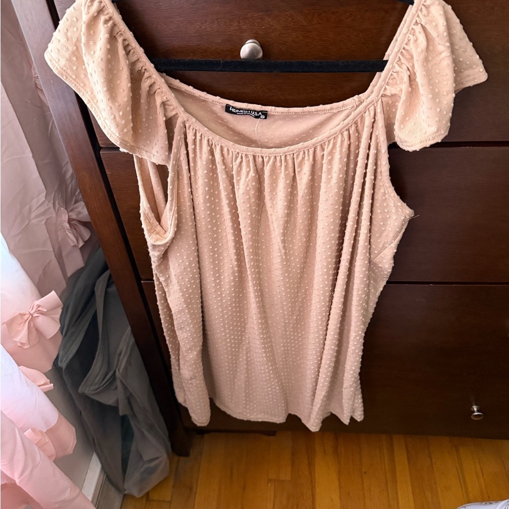 HEIMISH USA Blush Textured Blouse